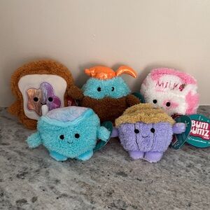 BumBumz 4.5 inch Plush Breakfast Toy Set